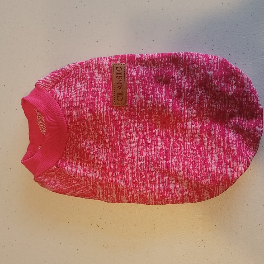 Pink pet sweater